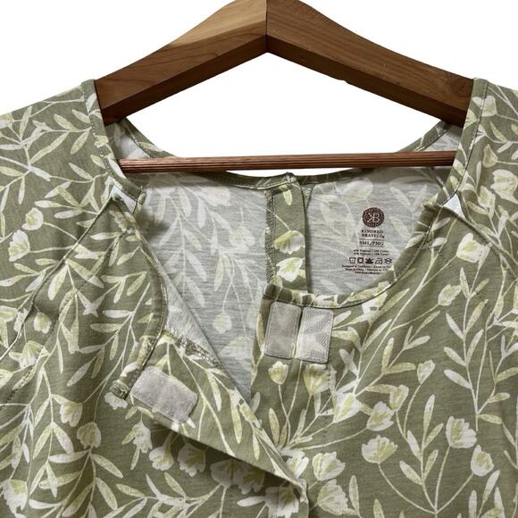KINDRED BRAVELY Floral Nursing & Maternity Dress Size S Green Breastfeeding - Picture 4 of 7